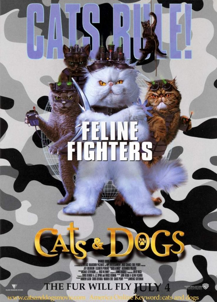 Фильм "Кошки против собак" (Cats & Dogs), 2001.