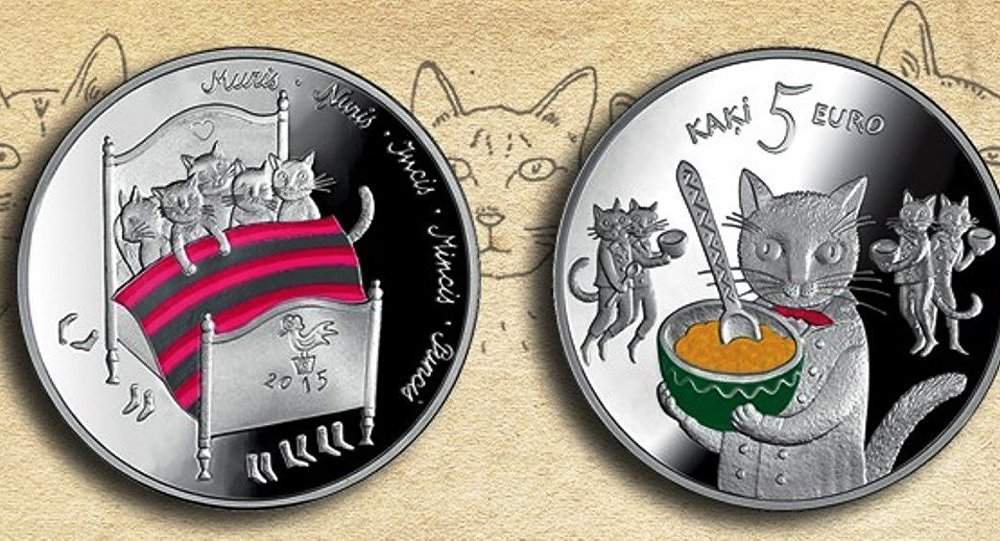Банк Латвии выпустил сказочные монеты.